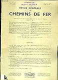 REVUE GENERALE DES CHEMINS DE FER - 1er AVRIL 1938