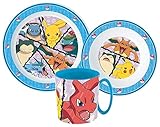 Pokemon Set de vaisselle pour enfant avec assiette,