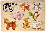 Goki Puzzle à Encastrements, Bébés Animaux