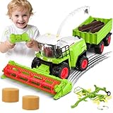 Orvyna Moissonneuse Batteuse Telecommande avec Remorque