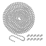 JZK Chaîne à Billes chromées de 3 m / 9.8 pi de 4.5