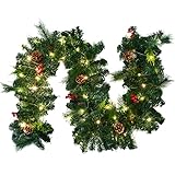 GJCrafts Guirlande Sapin Artificiel Guirlande de Noël