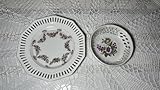 Generisch Lot de 2 assiettes percées en porcelaine