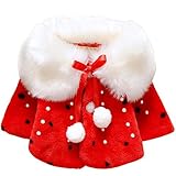 AnKoee Bébé Fille Manteau Fausse Fourrure Veste Chaud