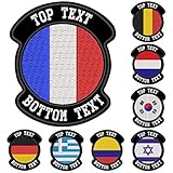 Patchs de nom tactiques personnalisés, crochet et boucle