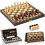 Jeu D'éChecs,2 en 1 Echiquier Magnetique,Echecs en