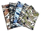 Sfit 5Pcs Tissu Imprimé Camouflage 100cmx145cm Tissus