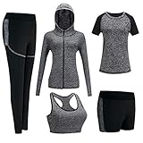 ODWTMRK Survêtement Femme Ensembles Sportswear 5 Pièce