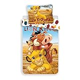 Le Roi Lion Parure de lit avec Housse de Couette 140