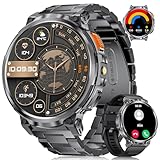 Montre Connectée Homme avec 1,85'' HD Grand Écran/LED