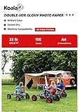 KOALA Papier Photo Double Face Brillant pour imprimante