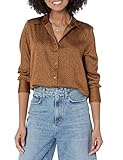 Amazon Essentials Blouse Boutonnée en Satin, Coupe