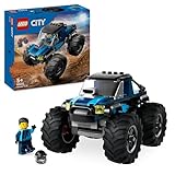 LEGO City Le Monster Truck Bleu, Jouet Camion Tout-Terrain