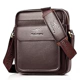 GKE Sac à Bandoulière en Cuir pour Hommes, Sac à Bandoulière