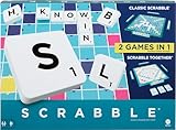 Mattel Games Scrabble 2 in 1, Version: Anglais, HWD43