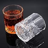 MoYouno Lot de 2 verres à whisky en cristal dans une