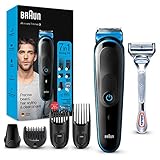 Braun 3 Tout-En-Un, Tondeuse Électrique à Barbe 7-En-1
