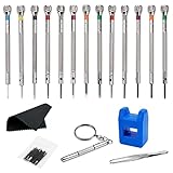 13 Pièces kit tournevis de précision 0,6-2,0 mm, Tournevis