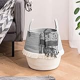 YOUDENOVA Panier à Linge Tressé Panier de Rangement