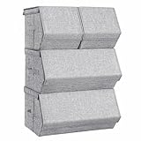 SONGMICS Boîte de Rangement avec Couvercle, Lot de