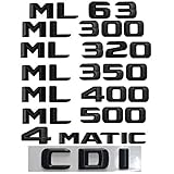 Emblème noir pour Mercedes Benz W164 W166 ML55 ML63