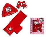 Coffret Echarpe, bonnet et gants polaire enfant fille