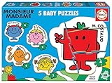 Educa - Baby Puzzles Monsieur Madame. Lot de 5 Puzzles