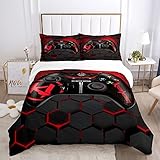 Wintdeer Housse de Couette 140x200 Gamer - Parure de