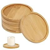 Plateau à Bougies, 6 PCS Assiette à Bougie, Ø 8.5 cm