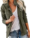 Tomwell Veste Femme Militaire Blouson Parka pour Femme