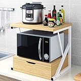 BAKAJI - Étagère pour Micro-Ondes, Structure en métal