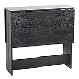 HUOLE Table Pliante avec 2 Abattants, en Panneaux de