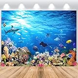 ASDCXZ Toile de Fond sous la Mer 3x2,5 m, Fond Marin