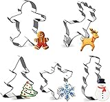 joyoldelf Ensemble de Emporte-pièces de Noël 5 Pcs