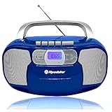 Roadstar RCR-4635UMP/BL Radio CD Cassette Portable,