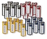 Durable 194927 KEY CLIP, Lot de 24 Porte-Clés avec
