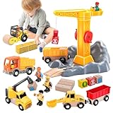 RoserRose Grue Enfant, Magnétique Voiture Chantier,