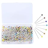 Lot de 250 épingles à tête ronde pour mercerie, patchwork,