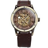 ManChDa Montre Bracelet pour Hommes Chaussures Marron