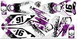 Kit Déco Moto/MX Decal Kit YCF - Pink Skull