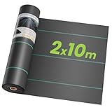 OUNUO Toiles de Paillage 2m x 10m, Toile Anti Mauvaises