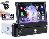 CAMECHO Android 10.0 Autoradio 1 Din GPS, 7 Pouces