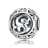 LaMenars Charme Breloque Lettre de l'alphabet A à Z