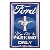Nostalgic-Art Plaque rétro, 20 x 30 cm, Ford Mustang