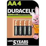 Duracell Piles Rechargeables AA 2500 mAh idéales pour