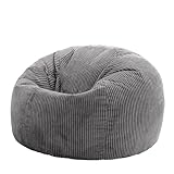 Icon Kingston Pouf Velours Côtelé, Pouf Poire avec