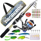 icyant Kit Complet Canne à Pêche Télescopique et Moulinet