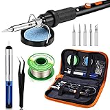 Preciva 11 in 1 Fer à Souder Set, 60W Température Réglable
