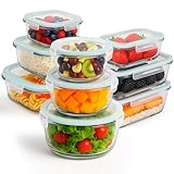 edihome, Boîte Alimentaire Hermétique en Verre, 8,