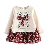 DAY8 Robe Bébé Fille Cérémonie Baptême Princesse Hiver